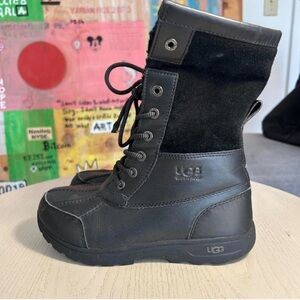 UGG Kids Black Boots size 4 OR women's size 5.5